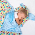 Подушка Крошка Я 45×30 см, цв. голубой, хлопок/полиэстер - Фото 4