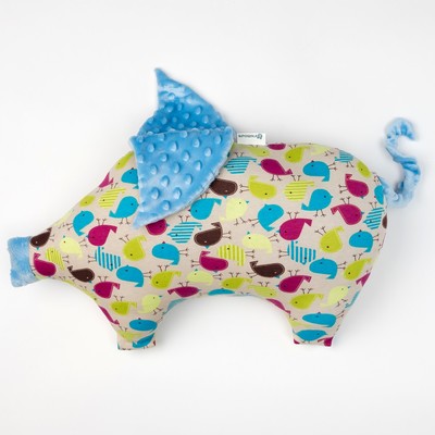 Подушка Крошка Я 45×30 см, цв. голубой, хлопок/полиэстер