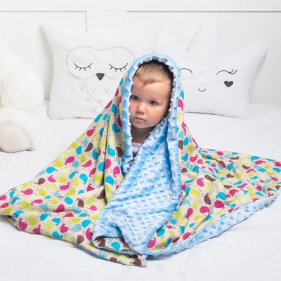 Одеяло Крошка Я 110х140 см, цвет голубой