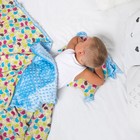 Одеяло Крошка Я 110х140 см, цвет голубой - Фото 6