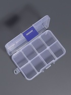Органайзер для хранения мелочей, 8 ячеек, с передвижными секциями, 10.5×6.7×2.2 см, прозрачный - Фото 4