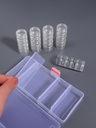 Органайзер для хранения мелочей, 25 баночек, 3.6 мл, 19×9.5×3.5 см, прозрачный - Фото 4