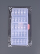 Органайзер для хранения мелочей, 25 баночек, 3.6 мл, 19×9.5×3.5 см, прозрачный - Фото 7