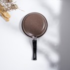 Сковорода Доляна Rock, d=15 см, пластиковая ручка, антипригарное покрытие, цвет коричневый - Фото 7