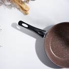 Сковорода Rock, d=21 см, пластиковая ручка, антипригарное покрытие, углеродитсая сталь, коричневая - Фото 6