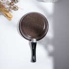 Сковорода Rock, d=21 см, пластиковая ручка, антипригарное покрытие, углеродитсая сталь, коричневая - Фото 7