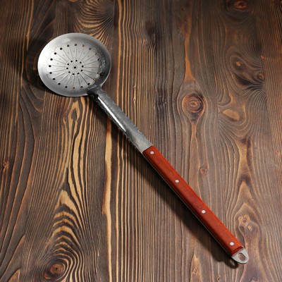 Шумовка для казана узбекская 64см, с деревянной ручкой