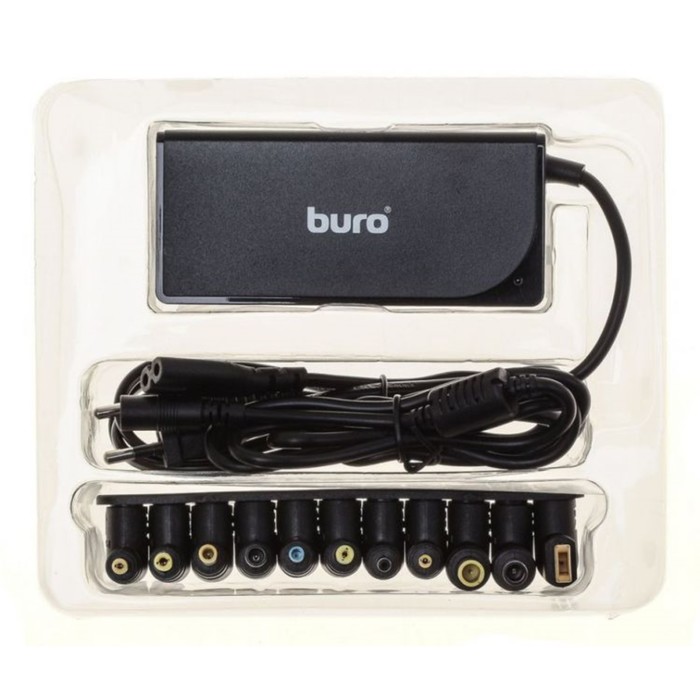 Адаптер питания Buro BUM-0220B65, автоматич., 65Вт, 12В-20В 11-переходник., 3.25A 1xUSB,2.4A - фото 51295571