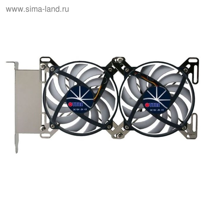 Вентилятор Titan TTC-SC07TZ(RB) PCI Slot fan 3-pin 15-28dB 263gr Ret - Фото 1