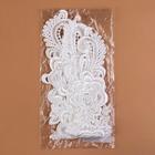 Аппликации пришивные «Лейсы», 42,5 × 9 см, пара, цвет белый - Фото 4