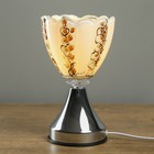 Аромасветильник сенсорный "Нежный цветок, разводы шоколад" 3 режима 220В 22,5х13,5х13,5 см - Фото 2