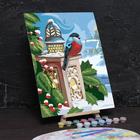 Роспись по номерам без подрамника "Снегирь" с красками 30 x 40 см - Фото 1