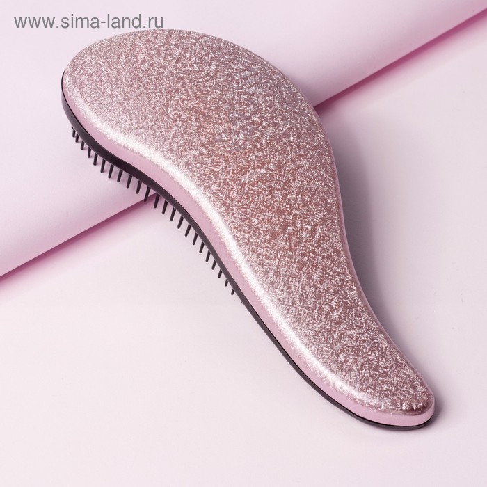 Расчёска-мини массажная, цвет «розовое золото» - Фото 1