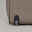 Чемодан малый 20", с расширением, отдел на молнии, наружный карман, принт гусиная лапка - Фото 4