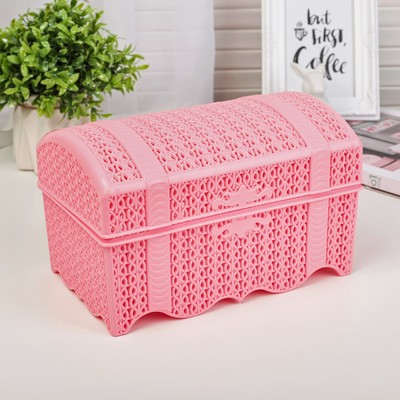 Контейнер для хранения с крышкой «Вязание», 24×14×14 см, цвет МИКС