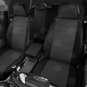 

Авточехлы для BMW 3 E-46 с 1998-2006 г., седан, универсал, жаккард, экокожа, цвет готика, чёрный