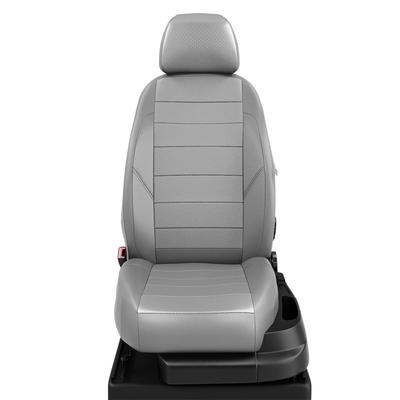 Авточехлы для Toyota LandCruiser 100 с 1998-2007 г., джип, перфорация, экокожа, цвет светло-серый