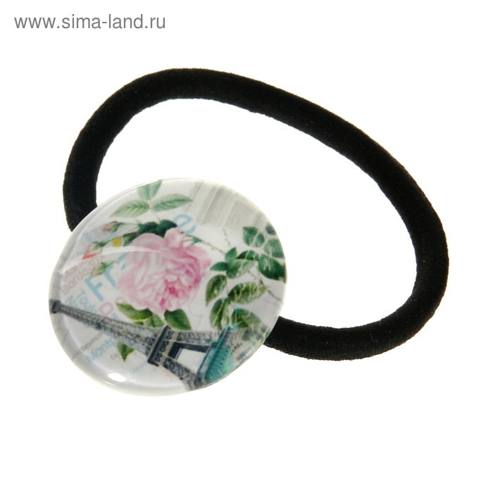 резинка для волос "Апрель" d-3 см мини роза - Фото 1
