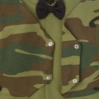 Боди Крошка Я "Костюмчик" хаки , рост 62-68 см (3-6 мес), 100% хл. - Фото 3