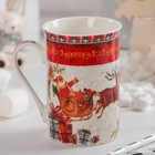 Кружка керамическая Доляна «Оленья упряжка», 300 мл - Фото 2