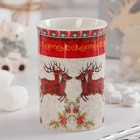 Кружка керамическая Доляна «Оленья упряжка», 300 мл - Фото 3