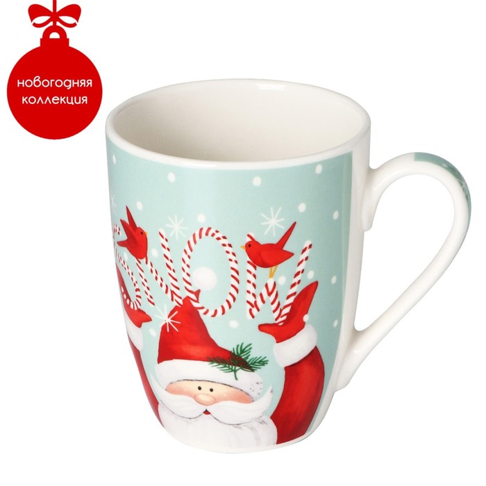 Кружка фарфоровая Доляна Let It Snow, 350 мл - Фото 1