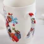 Кружка керамическая Доляна «1 января», 350 мл, цвет белый - Фото 3