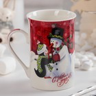 Кружка керамическая Доляна «Снеговик и пингвин», 300 мл - Фото 2