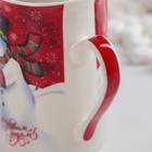 Кружка керамическая Доляна «Снеговик и пингвин», 300 мл - Фото 3