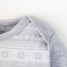 Боди с дл. рукавом Крошка Я "Зимние мотивы", рост 68-74 см, 100% хл. - Фото 2