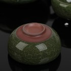УЦЕНКА Набор для чайной церемонии керамический «Искушение», 5 предметов: чайник 150 мл, 4 пиалы 50 мл, цвет зелёный - Фото 3