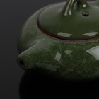 УЦЕНКА Набор для чайной церемонии керамический «Искушение», 5 предметов: чайник 150 мл, 4 пиалы 50 мл, цвет зелёный - Фото 5