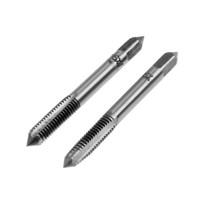 Метчики метрические ручные ТУНДРА, М6×1 мм, комплект из 2 шт.