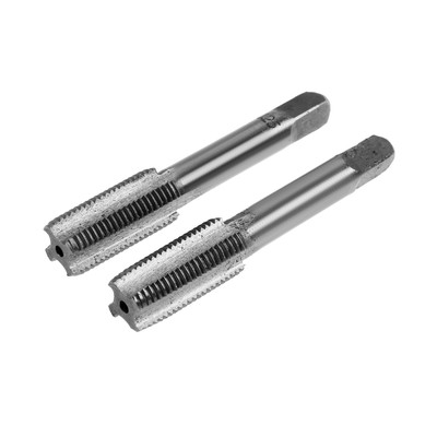 Метчики метрические ручные ТУНДРА, М12×1.25 мм, комплект из 2 шт.