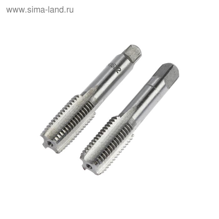 Метчики метрические ручные ТУНДРА, М16×2 мм, комплект из 2 шт. - Фото 1