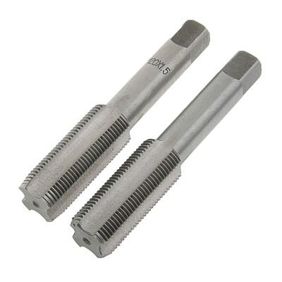 Метчики метрические ручные ТУНДРА, М20×1.5 мм, комплект из 2 шт.