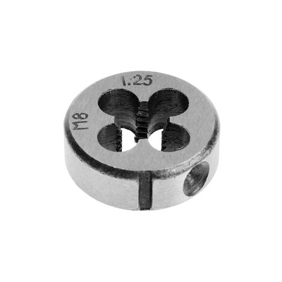 Плашка метрическая ТУНДРА, М8×1.25 мм