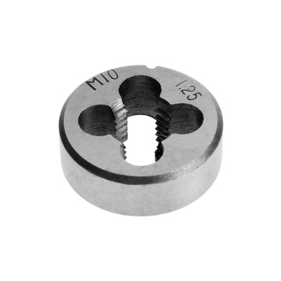 Плашка метрическая ТУНДРА, М10×1.25 мм