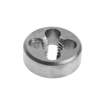 Плашка метрическая ТУНДРА, М10×1.5 мм