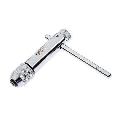 Метчикодержатель с трещоткой ТУНДРА, Т-образный, хромированный, М5 - М12