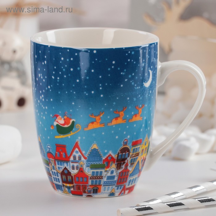 Кружка керамическая Доляна «Пролетая Амстердам», 330 мл - Фото 1