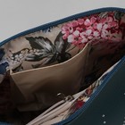Сумка женская, отдел на молнии, 3 наружных кармана, цвет морской волны - Фото 5