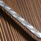 Шампур с деревянной ручкой, рабочая длина - 40 см, ширина - 10 мм, толщина - 3 мм с узором - Фото 4