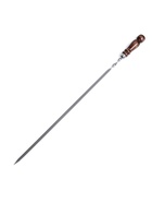 Шампур с деревянной ручкой «Шар», рабочая длина - 50 см, ширина - 10 мм, толщина - 2.5 мм - Фото 3