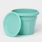 Горшок для цветов с поддоном Доляна «Эрика», 0,7 л, цвет бирюзовый - Фото 3