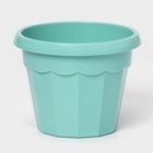 Горшок для цветов с поддоном Доляна «Эрика», 0,7 л, цвет бирюзовый - Фото 3