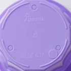 Горшок для цветов с поддоном Доляна «Эрика», 0,7 л, цвет сиреневый - Фото 5