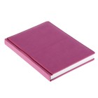 Ежедневник недатированный А5+, 136 листов Velvet, обложка искусственная кожа, розовый - Фото 2