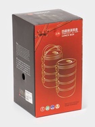 Ланч бокс Доляна «Доляна», 2 л, 14×26 см, сохраняет тепло 3 ч, нержавеющая сталь, синий - Фото 11