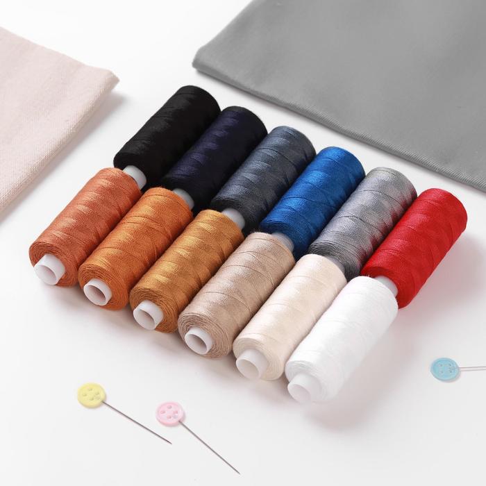 Нитки 20S/2, 183 м, №1, 12 шт, цвет разноцветный - Фото 1